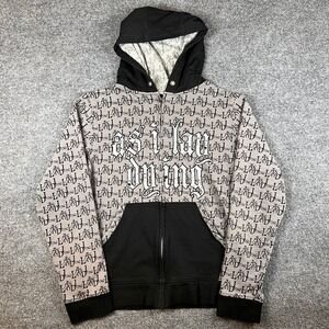 Vintage As I Lay Dying Hoodie Mens L Full Zip Metal Metalcore Band Benchmark Y2K